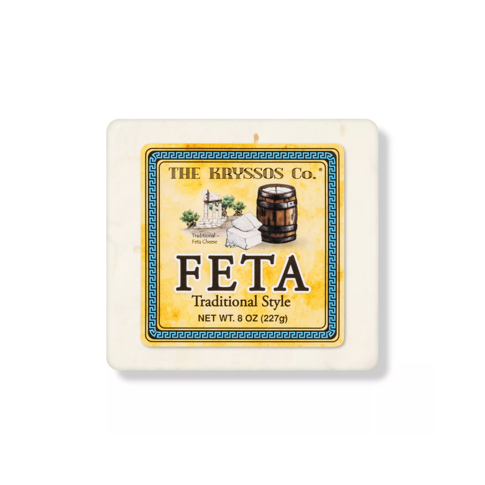 Kryssos Traditional Feta Chunk Cheese 8 oz