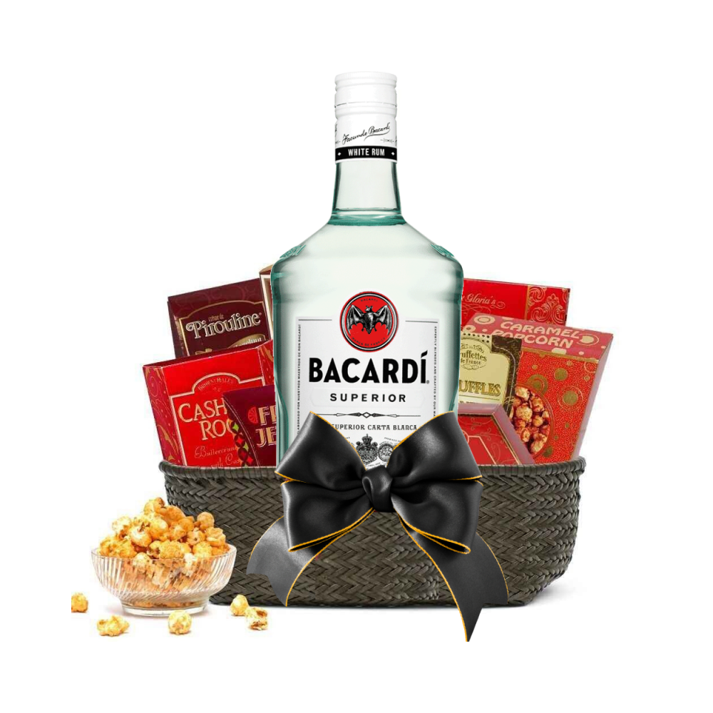 Bacardi superior silver gift pack 12x1l