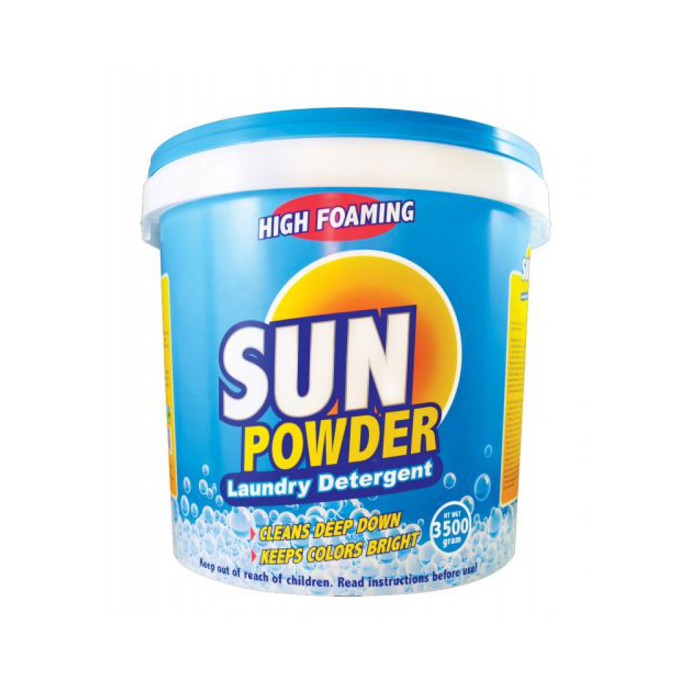 Sun powder laundry detergent 3500gr pail