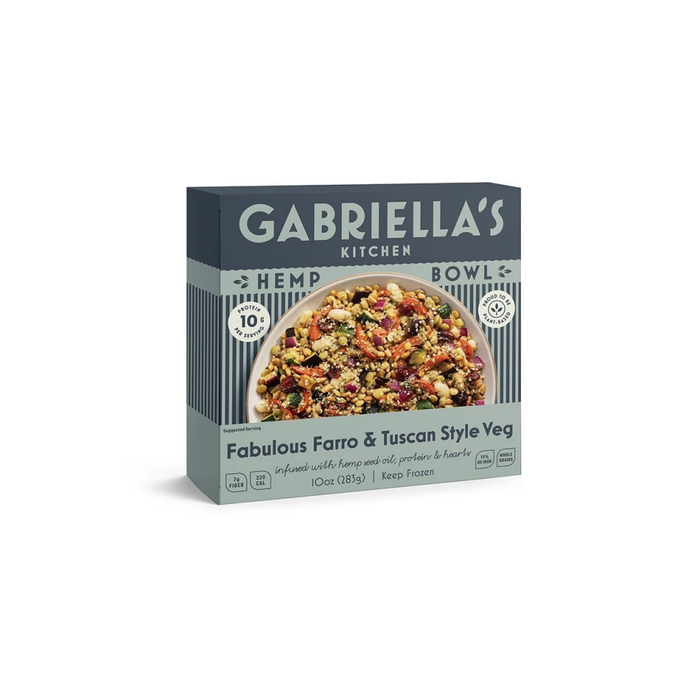 Gabriella's Kitchen Fabulous Farro & Tuscan Veg Hemp Bowl 10 oz