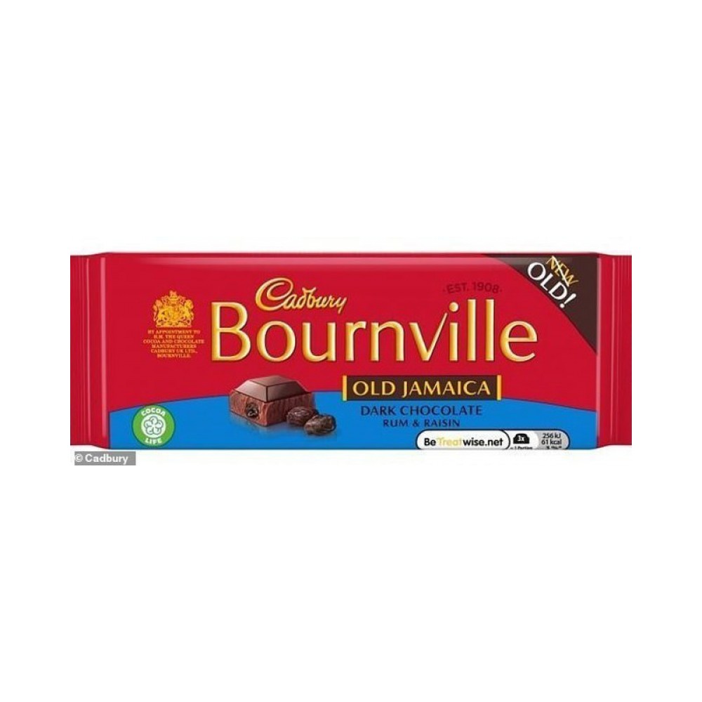 Cadbury's Bournville Old Jamaica Rum & Raisin 100g