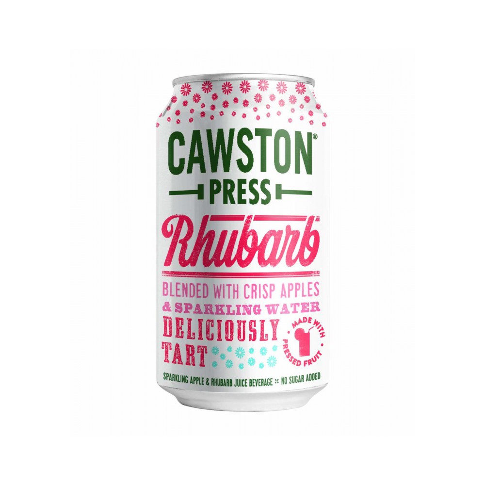 By Case of 24: Cawston Press Sparkling Rhubarb Drink 330ml