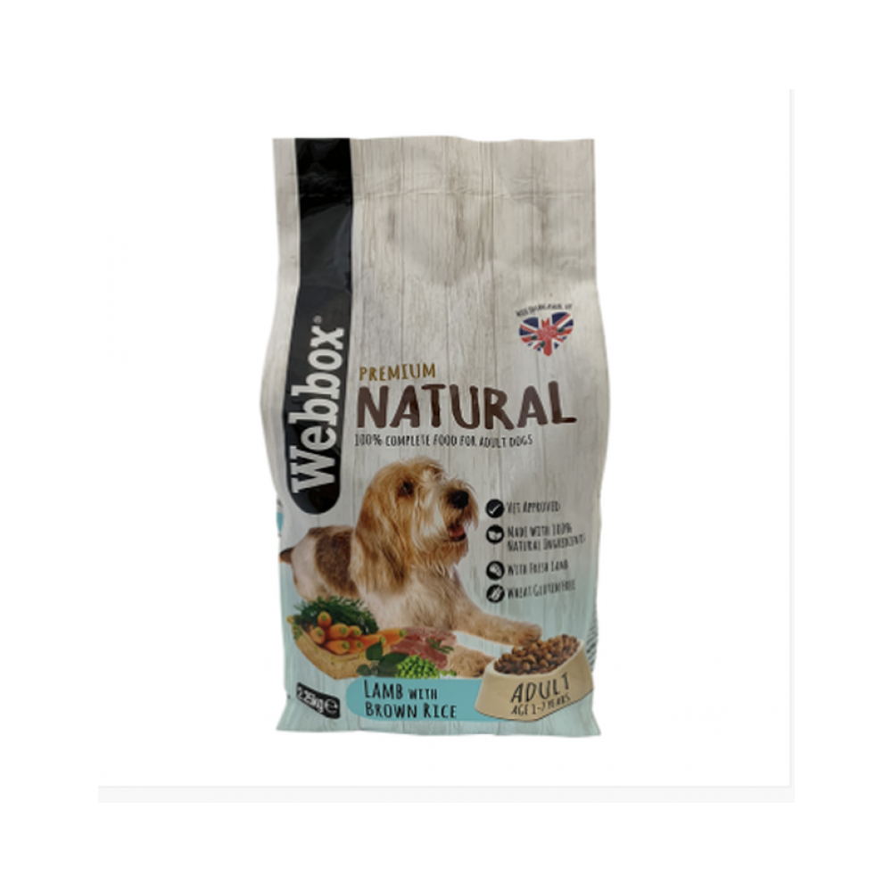 Webbox Natural Complete Adult Lamb Dry Chow 2.25kg