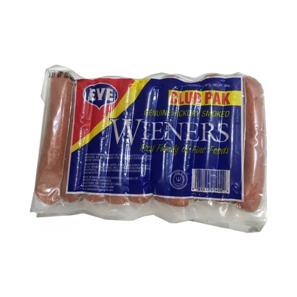 Eve Club Pack Regular Weiners 760g