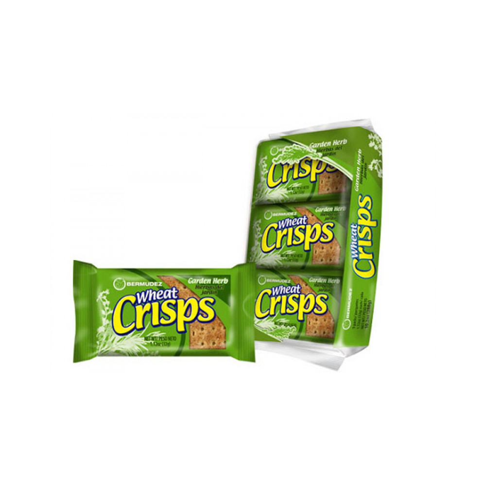 Bermudez Wheat Crisps Garden Herb 9pk 9x32g